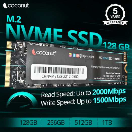 128GB NVMe PCIe SSD 2280 for fast storage and performance